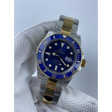 (준비완료/특급배송)NO.2173/V6공장 롤렉스 서브마리너 청콤 블루 콤비 옐로우골드 3135