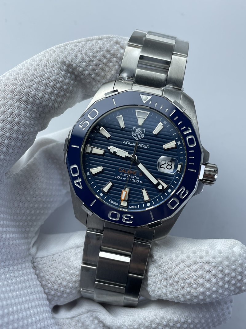 (준비완료/특급배송)NO.2302/신공장 태그호이어 칼리버5 아쿠아레이서 300M 블루 41MM
