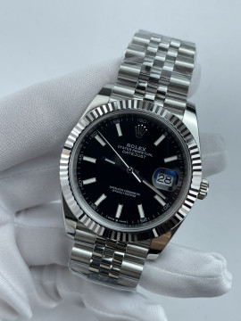 (준비완료/특급배송)NO.3585/롤렉스 데이저스트 126334 41미리 블랙다이얼 바인덱스 QP공장